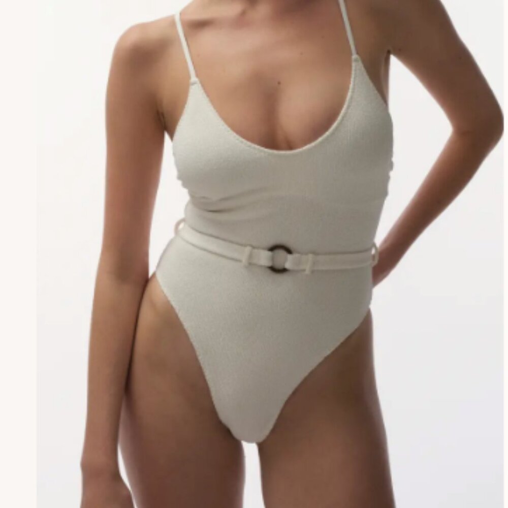 Madison Sporty Swimsuit Off White Medium
